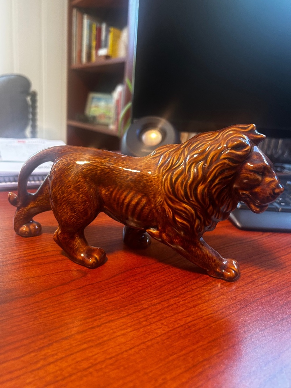 Vintage ceramic lion